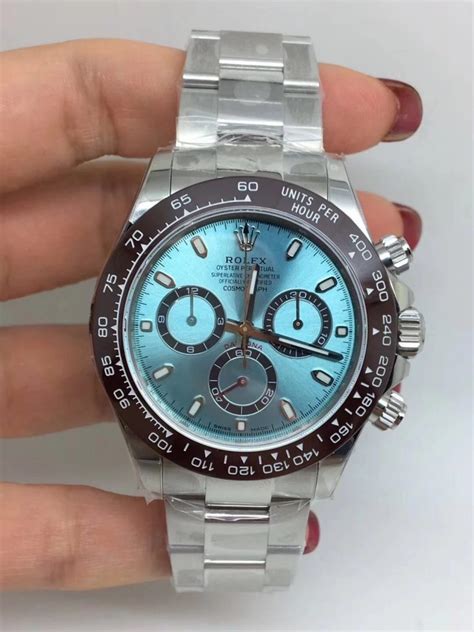 rolex daytona ice blue replica|rolex daytona two tone price.